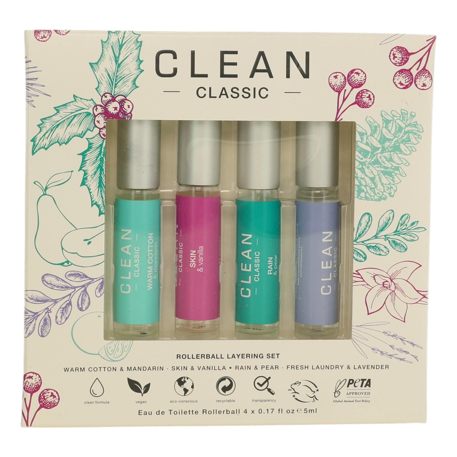 Photo of Clean by Clean, 4 Piece Rollerball Layering Set for Women.